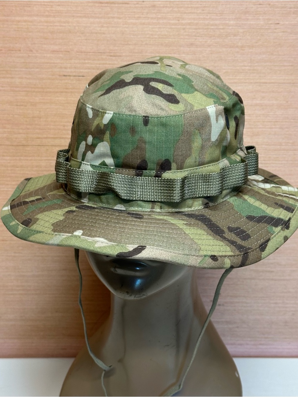 US Military Issue Multicam Camouflage Hot Weather Boonie Sun Hat Cap Size 7-1/8